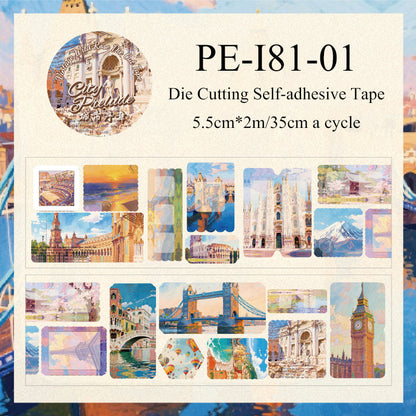 Wild Rose Series Die Cutting Self-adhesive Tape
