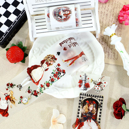 Queen Chess Game Fog PET Tape for journaling, scrapbooking and collage