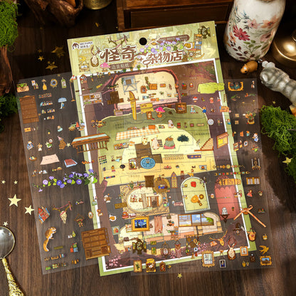 Weird Accessories Shop Series 3D Sticker featuring shop designs for journaling, scrapbooking and collage