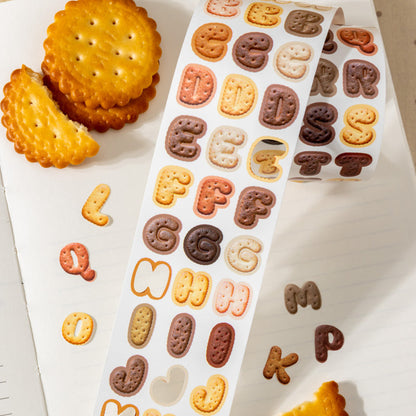 Soft Letters Series Die Cutting PET Tape featuring letter designs for journaling, scrapbooking and collage