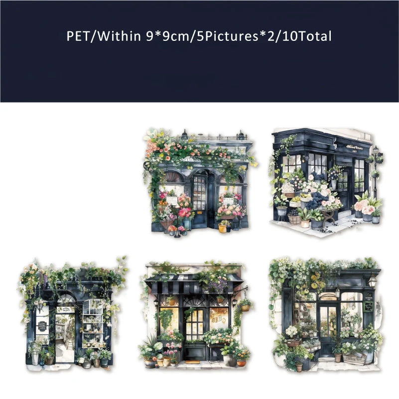 There is a flower shop Sticker