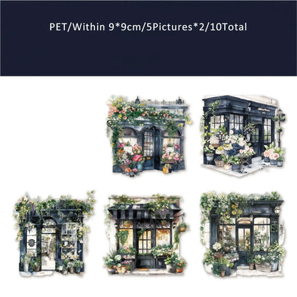 There is a flower shop Sticker