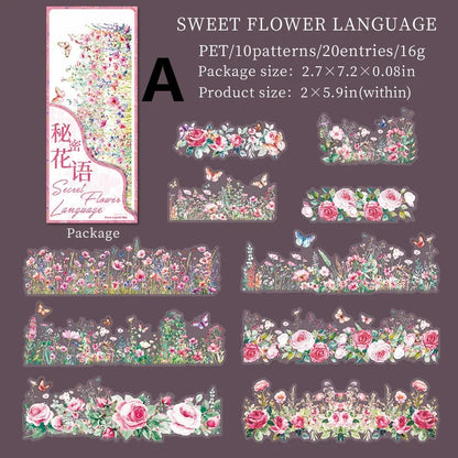 Secret Language of Flowers Sticker Set