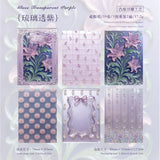 Glass transparent purple