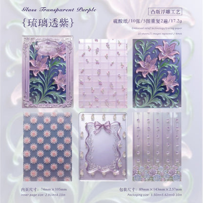 Soft Glass Garden Material Paper