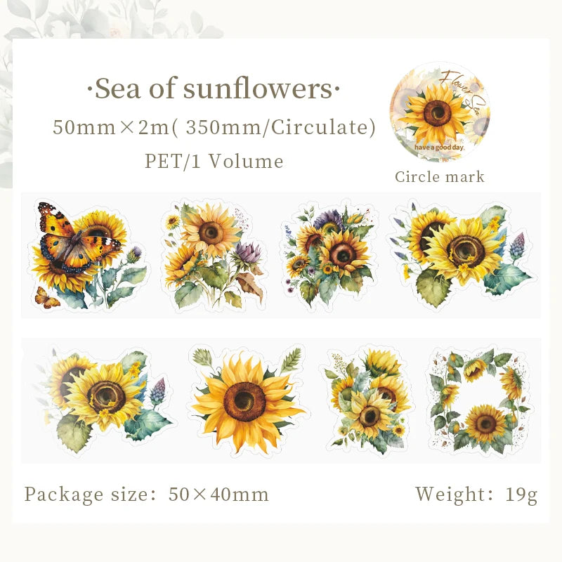 Plant Flower Sea PET Tape