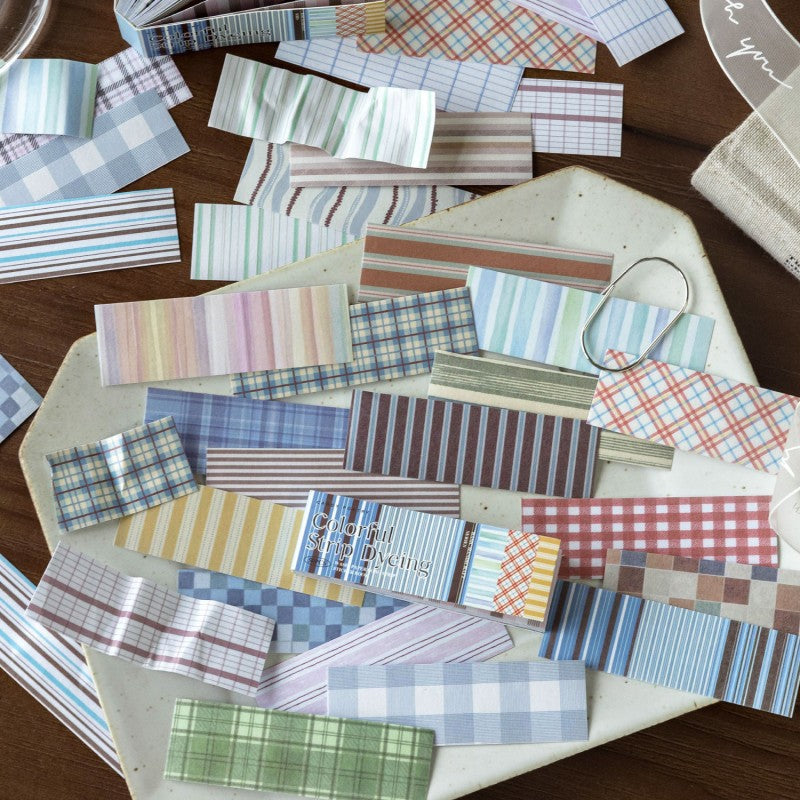 BasicHandcraft Series Washi Paper Long Strip Sticker Book
