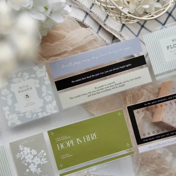 Paper Blossoms Messages PET & Washi Tape
