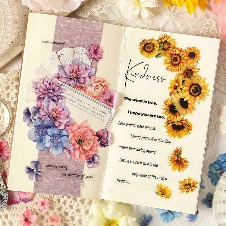 Pre-Cut Flower PET Tape Set