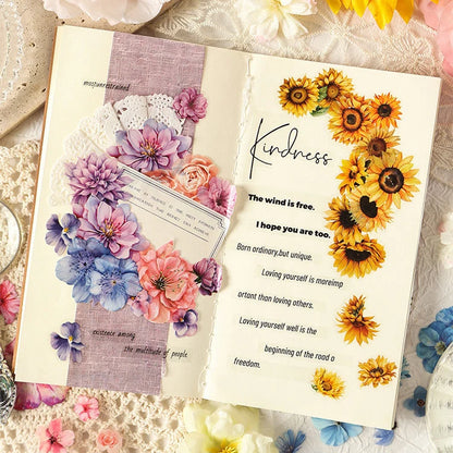 Pre-Cut Flower PET Tape Set