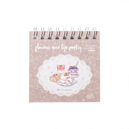Flowers & Poetry of Life PET Coil Sticker Book