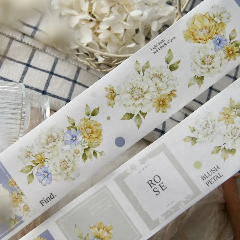Floral Rose PET & Washi Tape