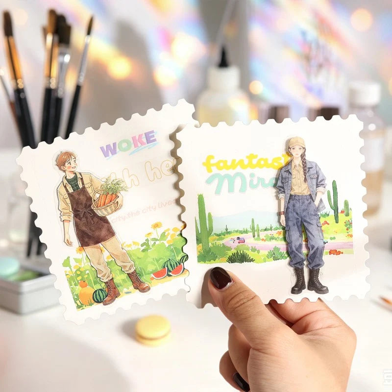 Flower Boy Character Sticker Book