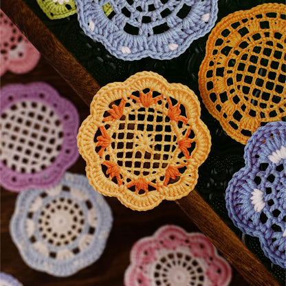 Woven Floral Notes Sticker Pack