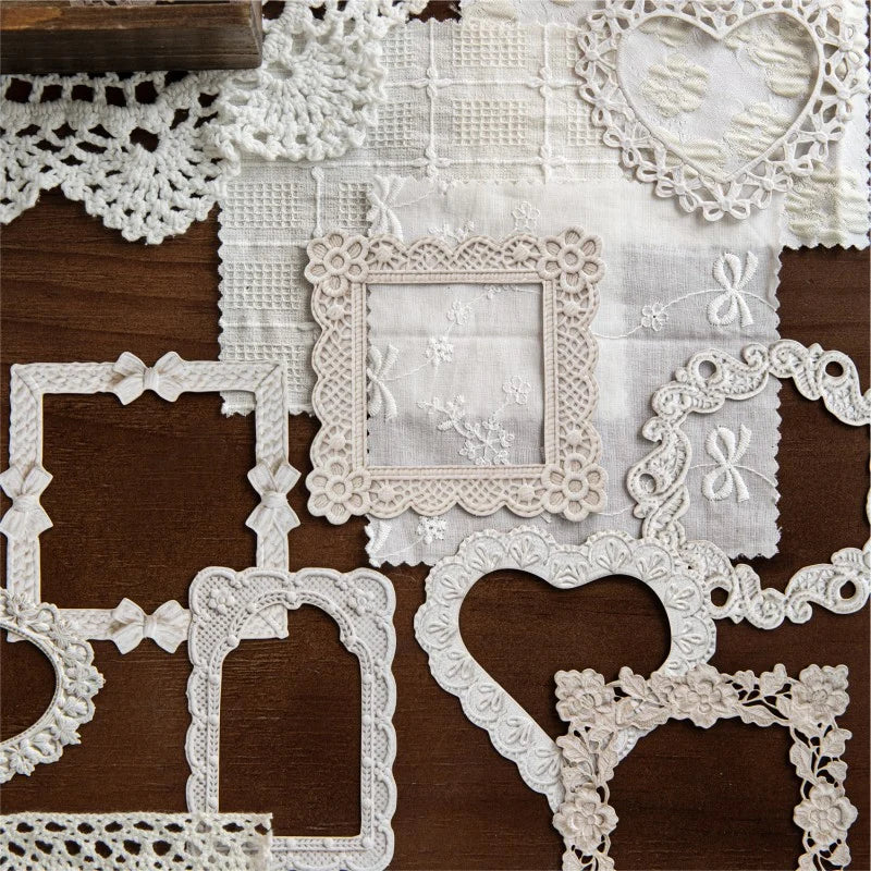 Crochet Floral Letter Relief Sticker Pack