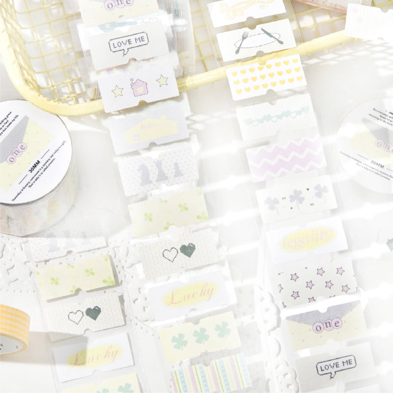 Showa Monologue series Die Cutting Writing Paper Tape for journaling, scrapbooking and collage