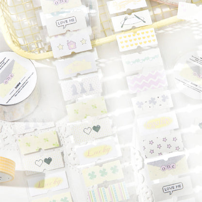 Showa Monologue series Die Cutting Writing Paper Tape for journaling, scrapbooking and collage