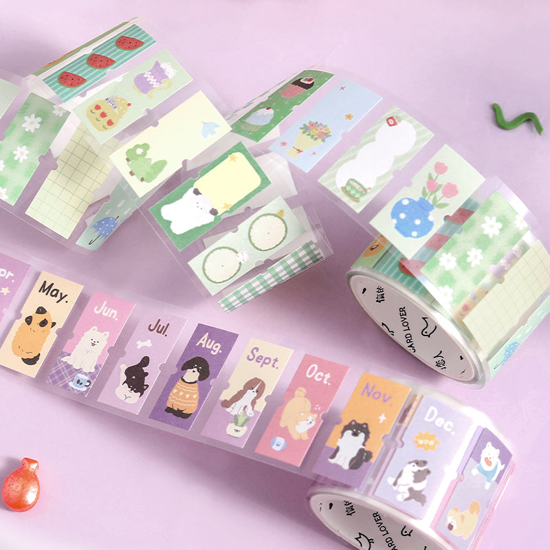 Warm Light Mark series Die Cutting Writing Paper Tape featuring light designs for journaling, scrapbooking and collage