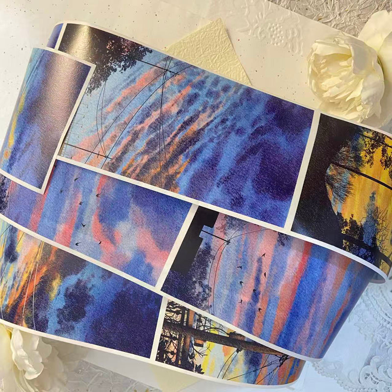 10cm*300cm Praise of the Dusk Washi Tape for journaling, scrapbooking and collage