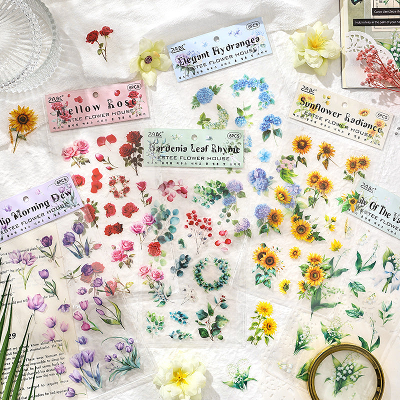 Yashi flower house Sticker