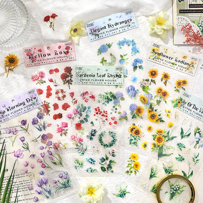 Yashi flower house Sticker