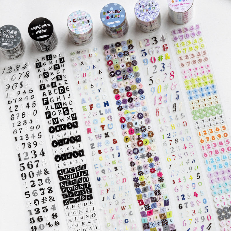 Bulk Character Series Die Cutting PET Tape for journaling, scrapbooking and collage