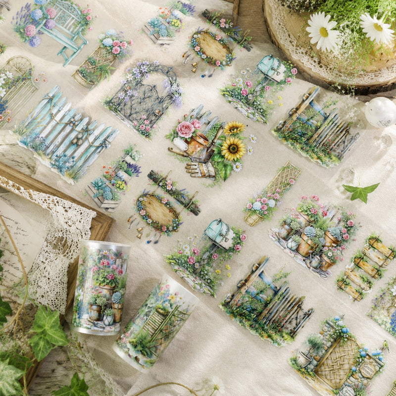 Small Courtyard Flower Hedges PET Tape