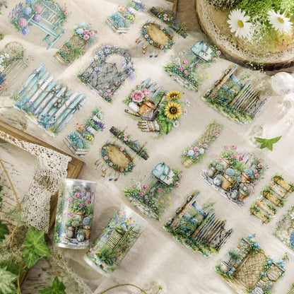 Small Courtyard Flower Hedges PET Tape
