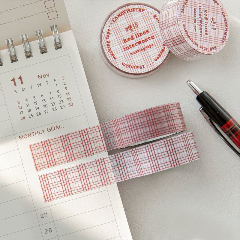 The Scarlet Prologue series Washi/Flash PET Tape for journaling, scrapbooking and collage