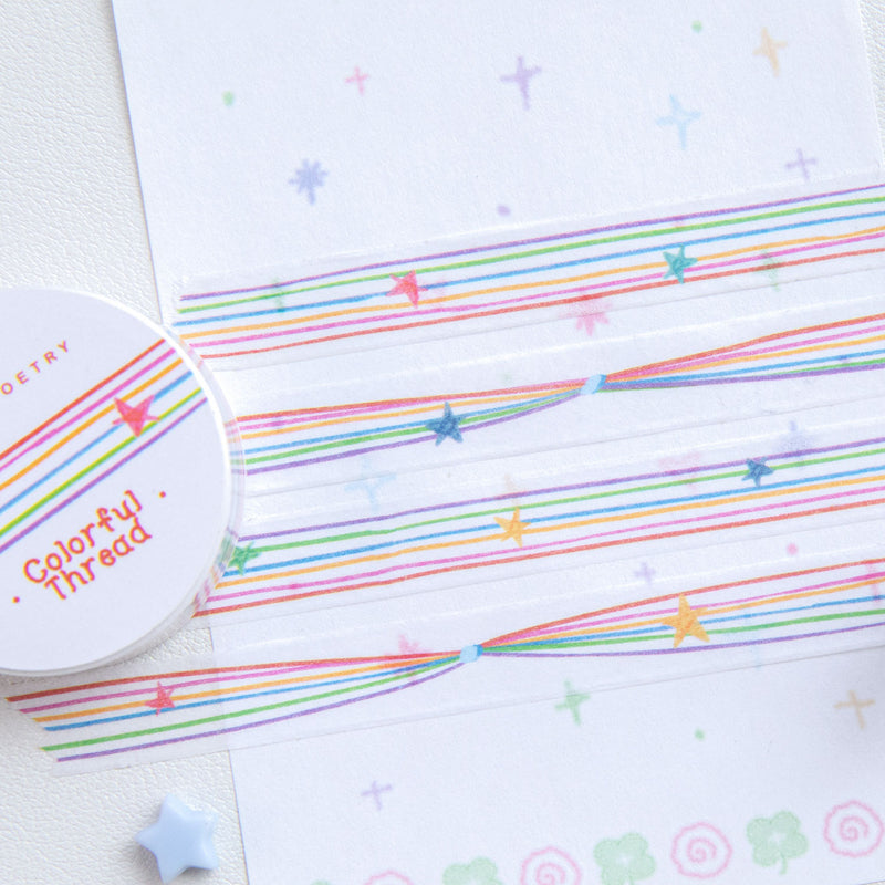Colorful Candy Notes Series Washi Tape featuring color designs for journaling, scrapbooking and collage