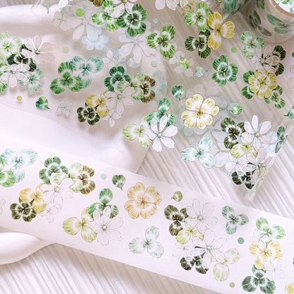 5.5cm*100cm Searching for luck Die Cutting Washi/PET Tape featuring sea designs for journaling, scrapbooking and collage