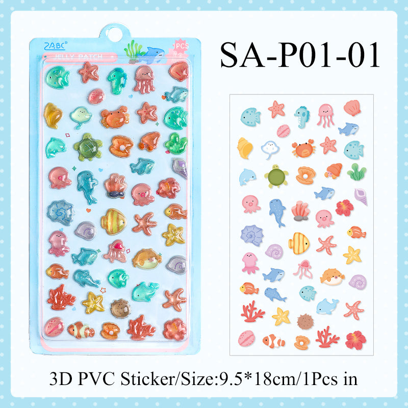 3D Colorful Jelly Series Sticker