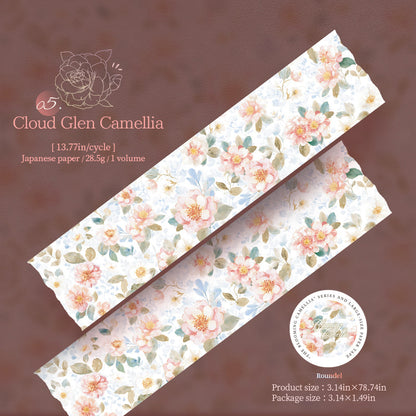 Blooming Camellia Flower Series Washi Tape