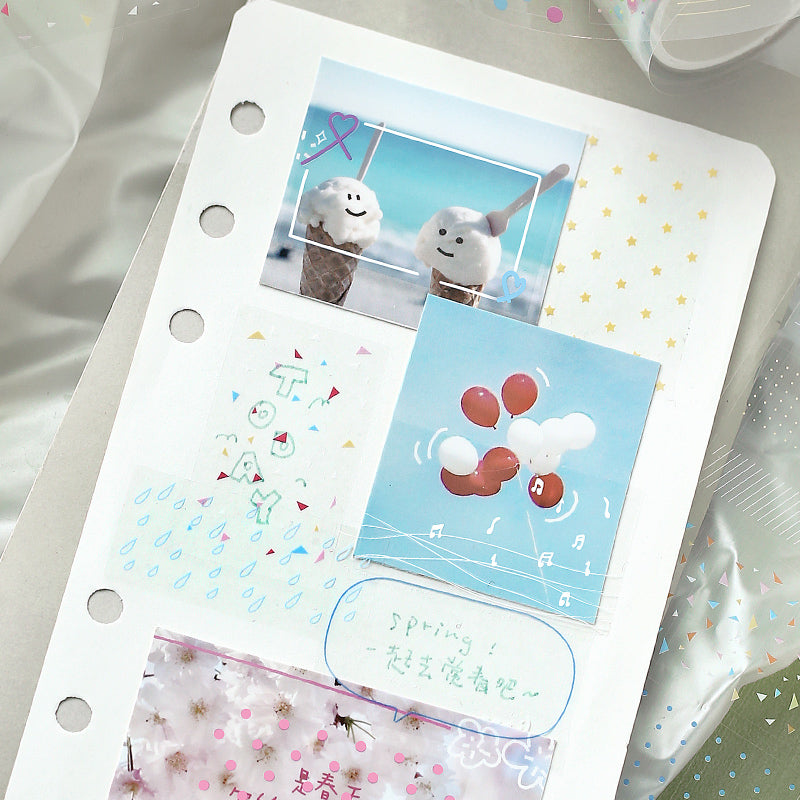 Derive inspiration series Die Cutting PET Tape for journaling, scrapbooking and collage