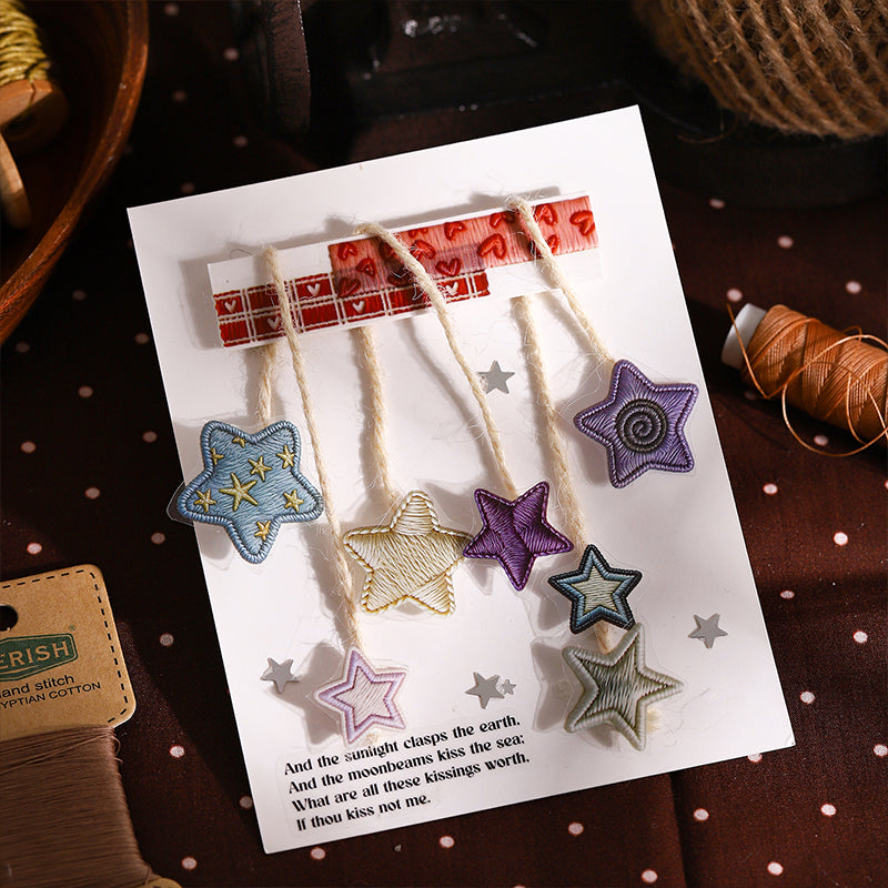 Needle Thread Series Die Cutting PET Tape for journaling, scrapbooking and collage