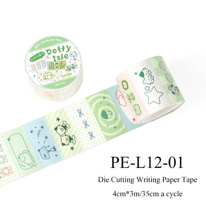 Graffiti Dot Series Die Cutting Writing Paper Tape