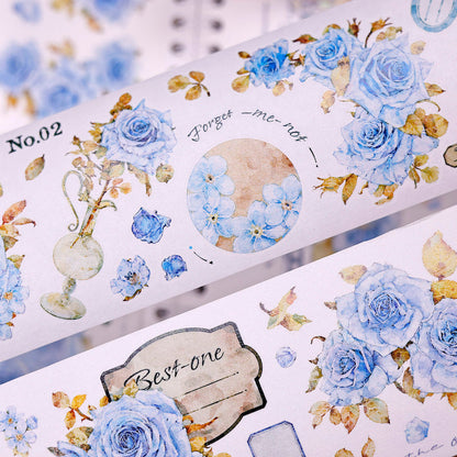 6cm*120cm Clear Dew Die Cutting Washi/PET Tape for journaling, scrapbooking and collage