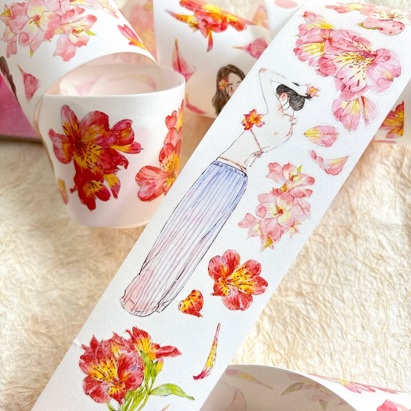 5cm*166cm Complexion Die Cutting Washi/PET/Fog PET Tape for journaling, scrapbooking and collage