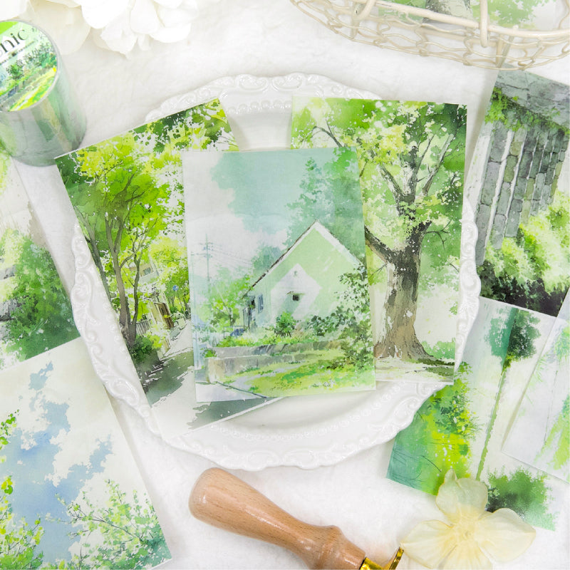 Letter of Scenic Series Washi Tape featuring letter designs for journaling, scrapbooking and collage
