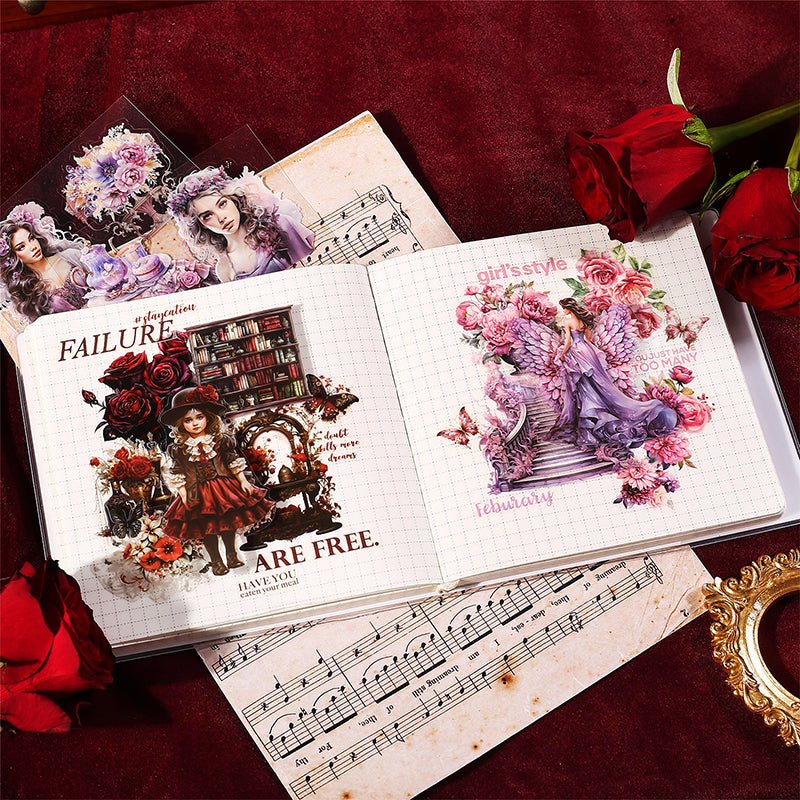 Baroque Garden Girl Sticker Book