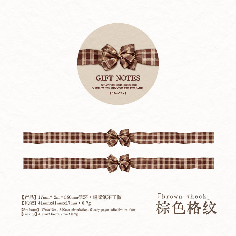 Gift Notes Series Coated Paper Tape