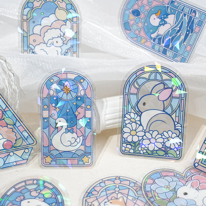 Window Shadow Palette Series Sticker featuring shadow, and wind designs for journaling, scrapbooking and collage