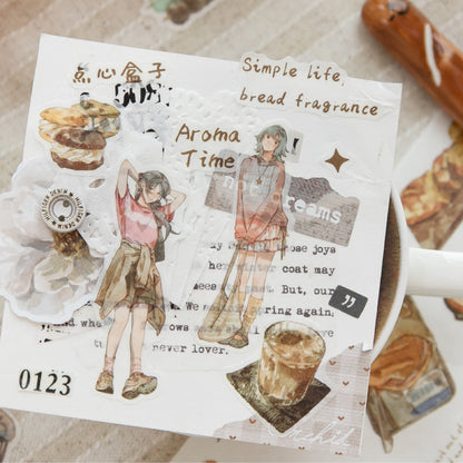 Coffee Daily Series Die Cutting Washi Tape for journaling, scrapbooking and collage