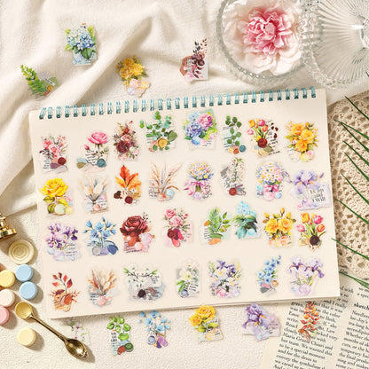 Soft Petal Fragrant Series Sticker for journaling, scrapbooking and collage