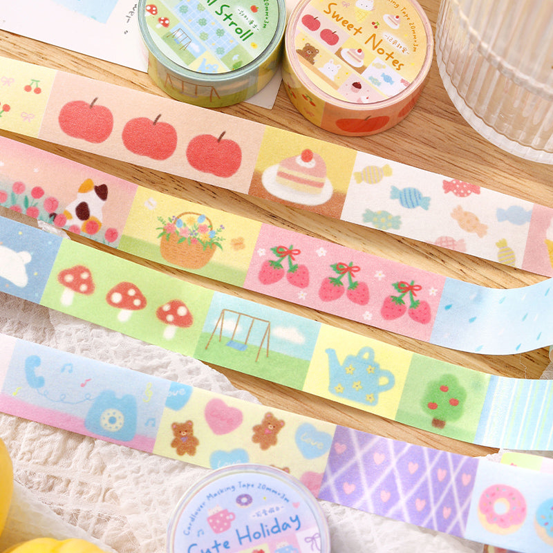 Yoyo's Diary Series Washi Tape for journaling, scrapbooking and collage