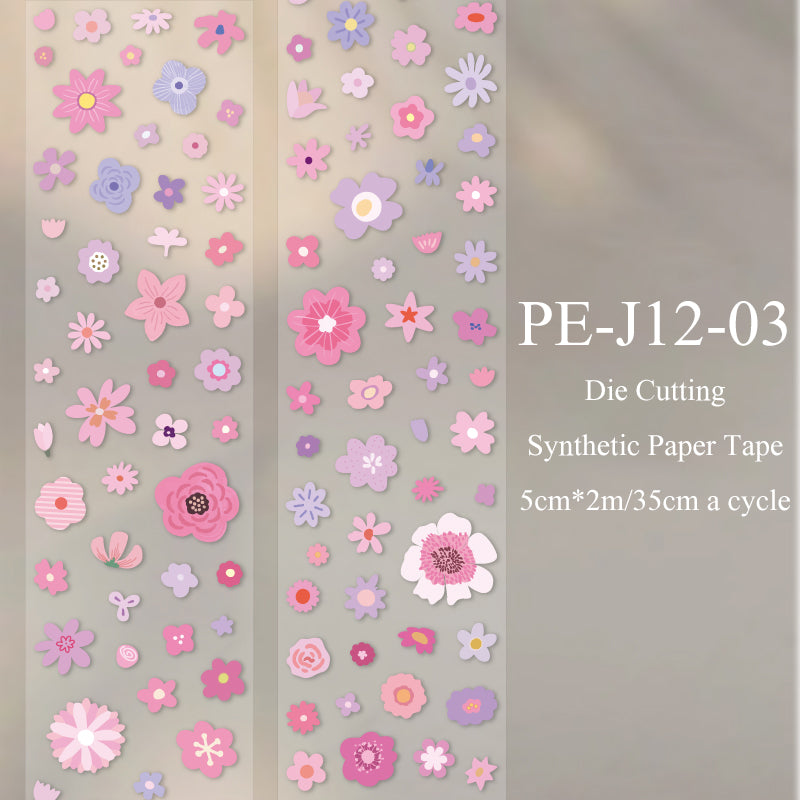 Little Flower Story Series Die Cutting Synthetic Paper Tape