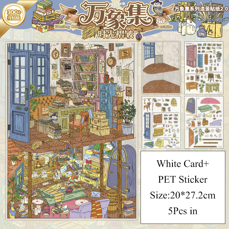 World Collection Series 3D Sticker for journaling, scrapbooking and collage
