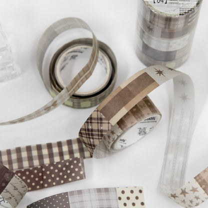 Fabric Fragment Series Washi Tape Set for journaling, scrapbooking and collage