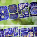 Whole Roll 7.5cm*5m Night of Fireworks Shell Light PET Tape
