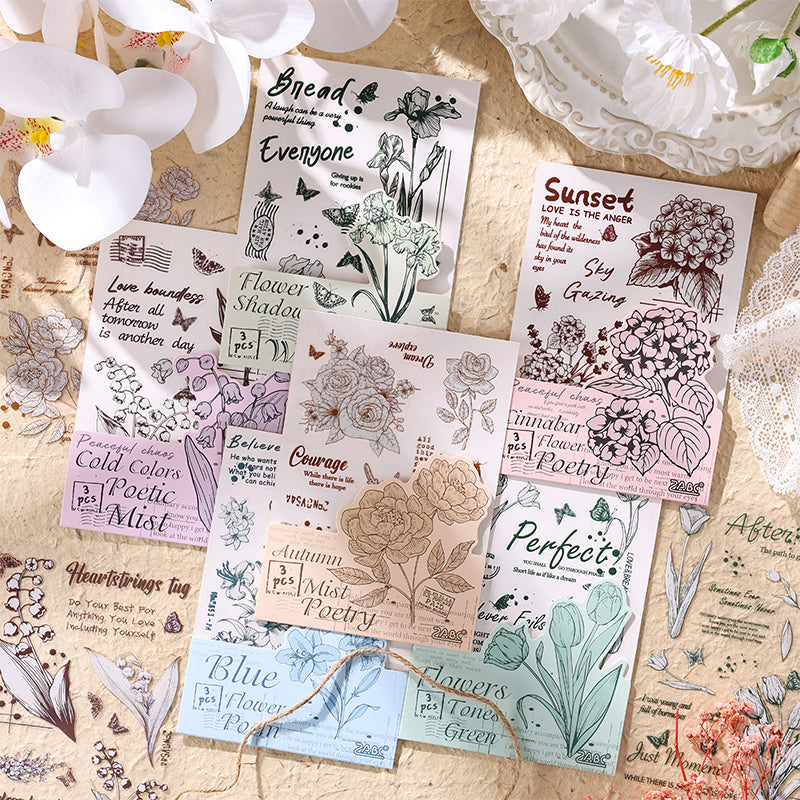 Flower language poetic Sticker